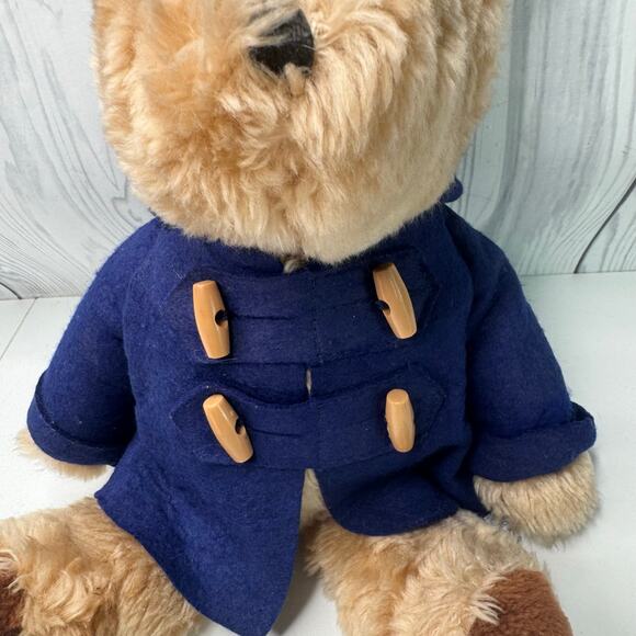 Vintage Paddington Bear 14” Plush Stuffed Animal Toy Eden 1975 1981 NO HAT - Picture 3 of 8